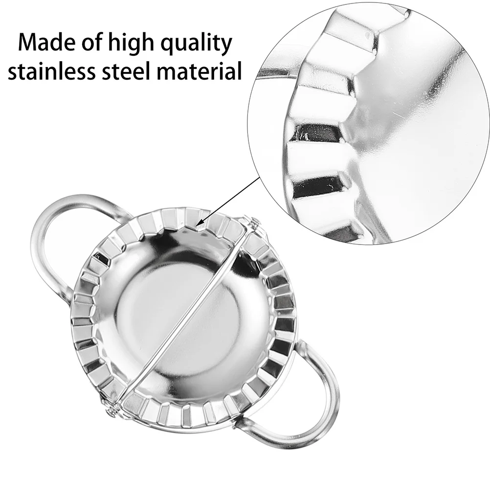 

3pcs Dumpling Maker Tools Kitchen Gadget Stainless Steel Mold Pastry Sealer Easy Cleaning Baking Gadgets Dumplings Maker