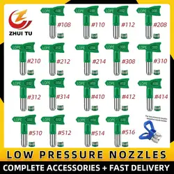 New Airless Paint Sprayer Low Pressure Tip Nozzle 108/208/210 308/310/312/314/410/412/414/510/512/514 Sprayer Gun Tools ﻿