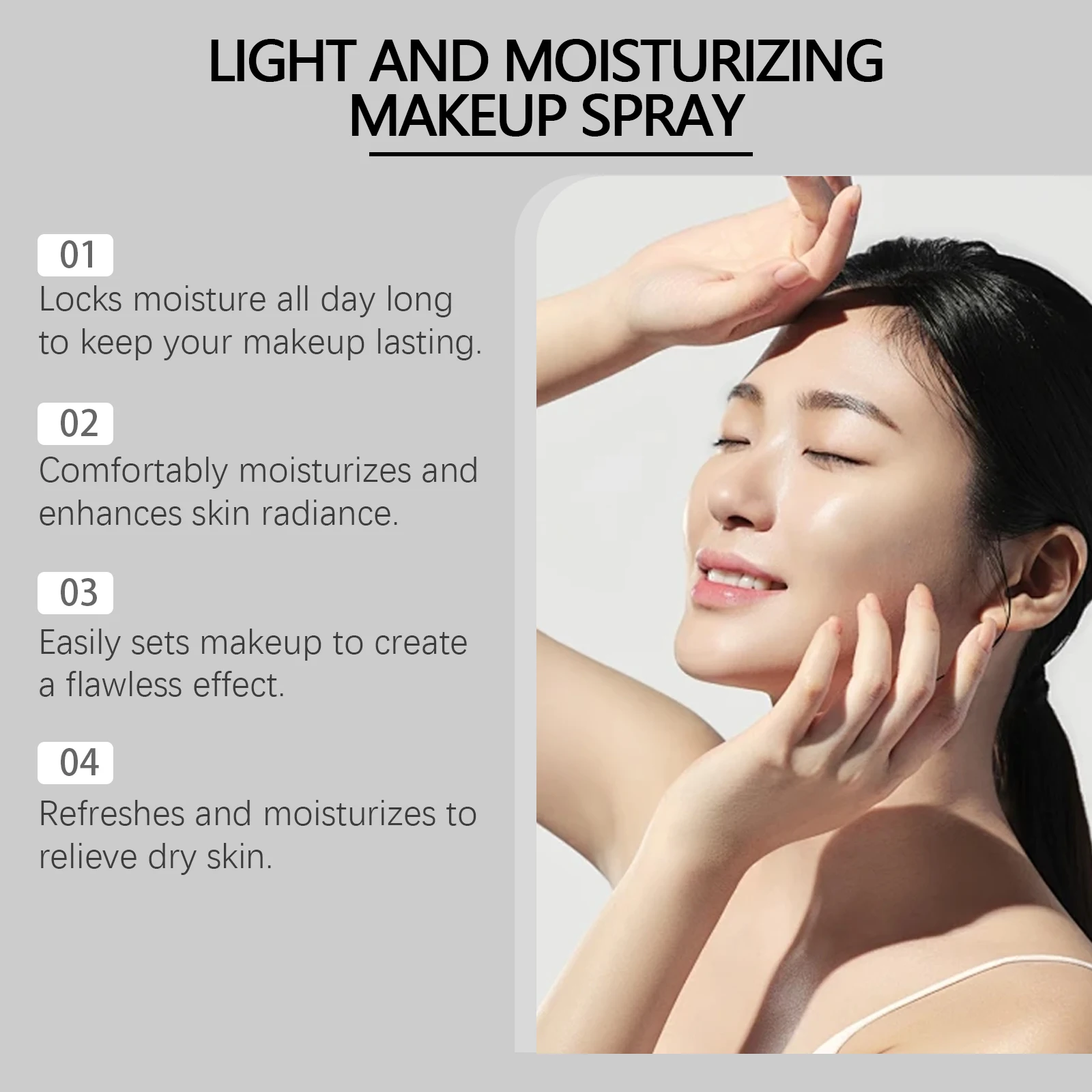 Moisturizing Setting Spray Long Lasting Waterproof Light Delicate Oil Control Matte Natural Foundation Finishing Fixer Spray