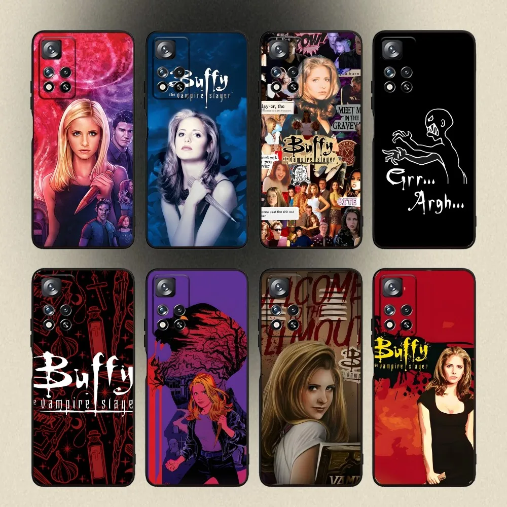 

B-BuffyS The Vampire Slayer Phone Case For Samsung Galaxy A20,A21s,A22,A31,A32,A52,A53,A72,73,A80,A91 Soft Black Cover