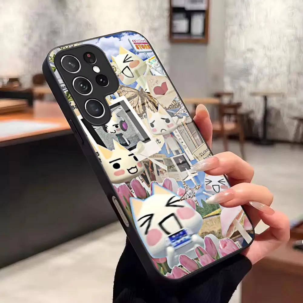 Toro Inoue Cat Phone Case For Samsung Galaxy S26 Ultra S25 FE S24 S23 S22 Plus S25 Edge S21 Glass Phone Case