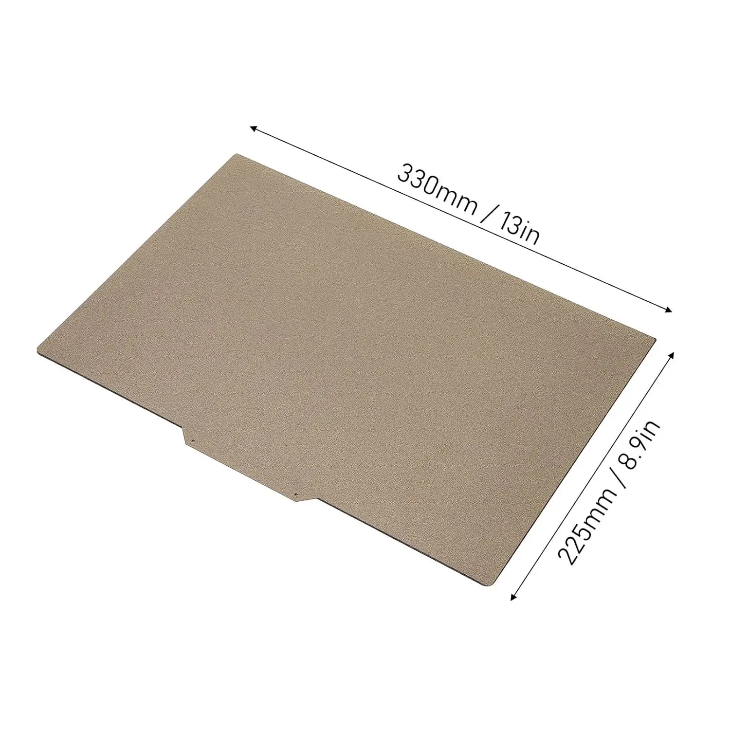 PEI-Blatt 330 x 225 mm für Snapmaker J1S 3D-Drucker, flexibles Bauplatten-Set, heiß verkauftes, doppelseitig strukturiertes PEI-Magnet-Heißbett