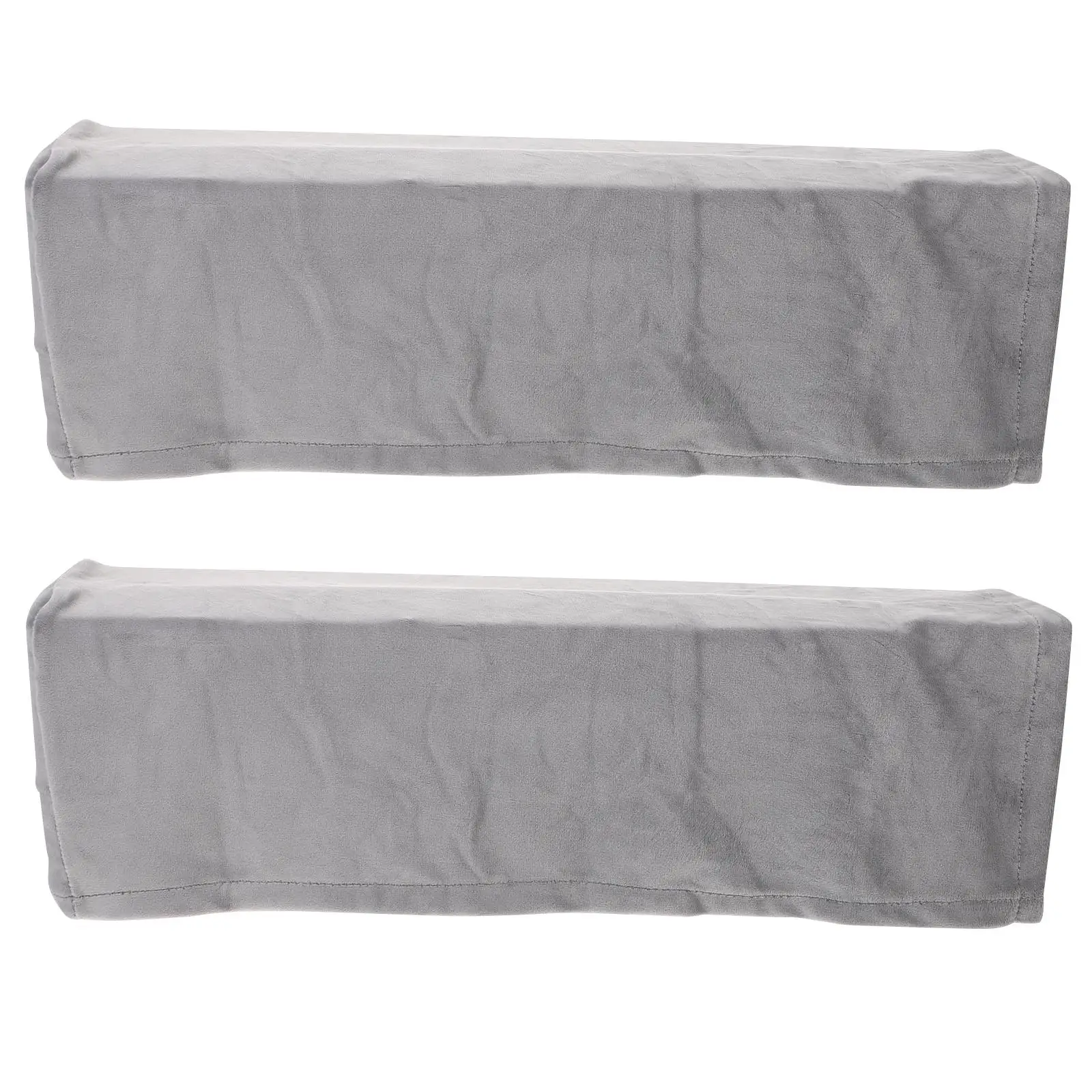 

2 Pcs Sofa Armrest Cover Universal Elastic Protector for Chairs Sofas Furniture Gray Hand Office Home Long Term Use