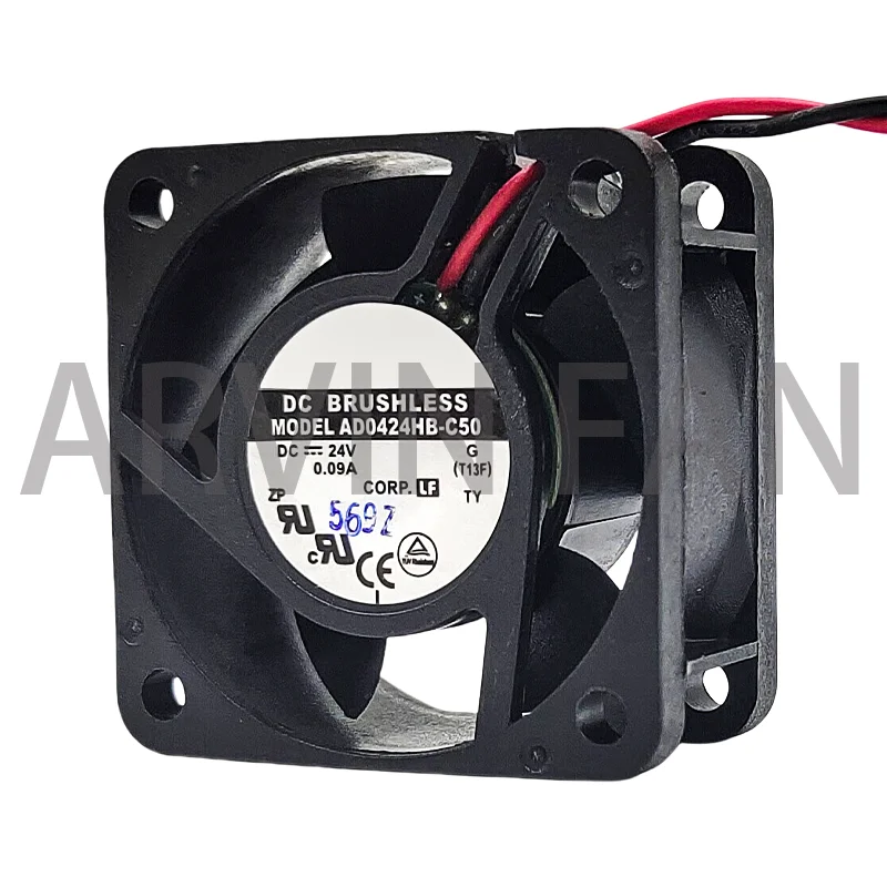 Original AD0424HB-C50 40MM 4cm 24VDC 70mA Server Inverter Computer Case Axial Cooling Fan