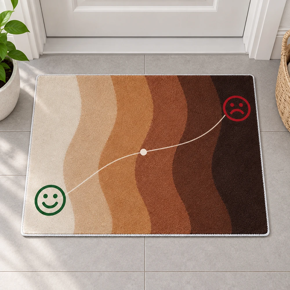 Funny Okay Not Okay Doormat Durable Washable Absorbent Floor Rug Non Slip Bathroom Mat Indoor Entryway Carpet New Home Gift