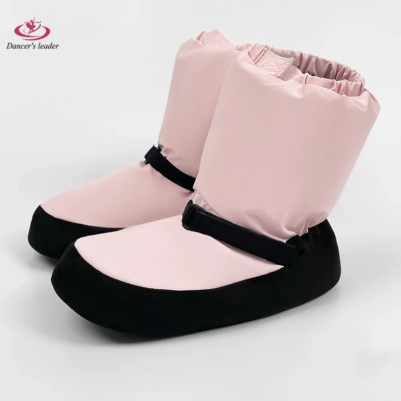 Dance Warm-up Shoes Autumn and Winter Ballet Shoes Warm-up Boots Fleece-lined Soft Sole Practice Shoes for Adults and Children