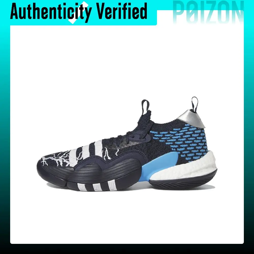 Adidas Trae Young 2.0 Basketball Shoes Men's Low Top Black/Blue/White ID2210