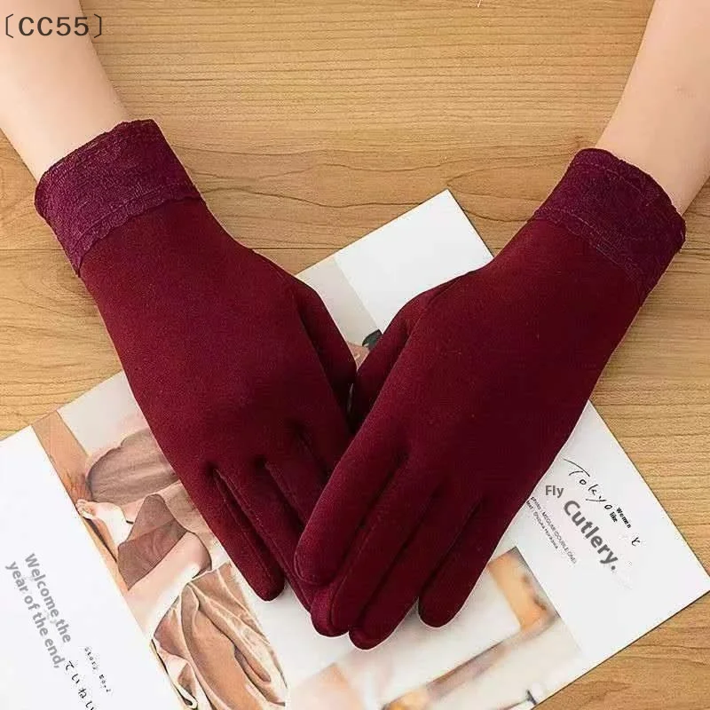 

tipoCC55 VissCC55larlaWinter Теплые утолщенные женские велосипедные перчатки с пятью пальцами Винтажные свадебные перчатки для двора Небрендовые китайские материковые происхождения