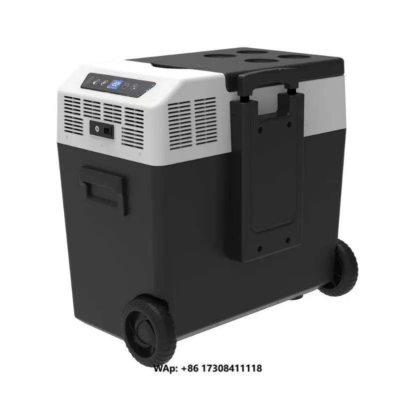 High Quality 50L Plastic Portable Car Refrigerator & Freezer with Built-in Battery for Outdoor Use in Truck Boat RV