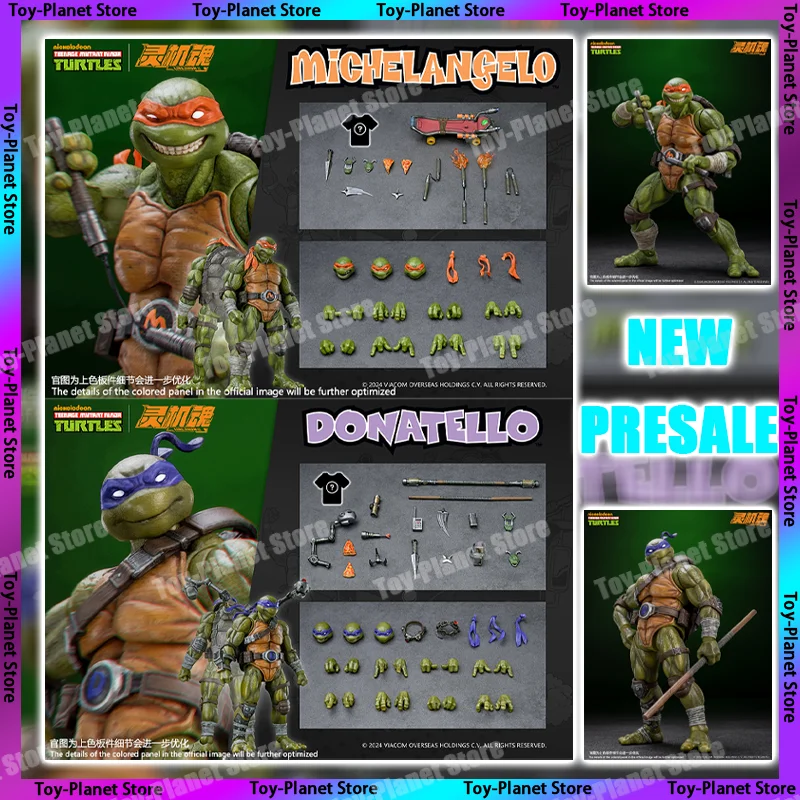 【Presale】Original Ling Jihun Tmnt Turtels Figure Action Figures Donatello Michelangelo Anime Figurine Model Custom Gifts Toys