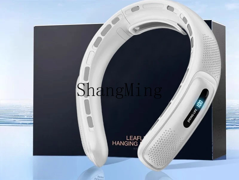 مروحة الرقبة ZYY المحمولة المحمولة الكبيرة بدون شفرات الرياح الصغيرة الصامتة وعمر البطارية الطويل في الهواء الطلق