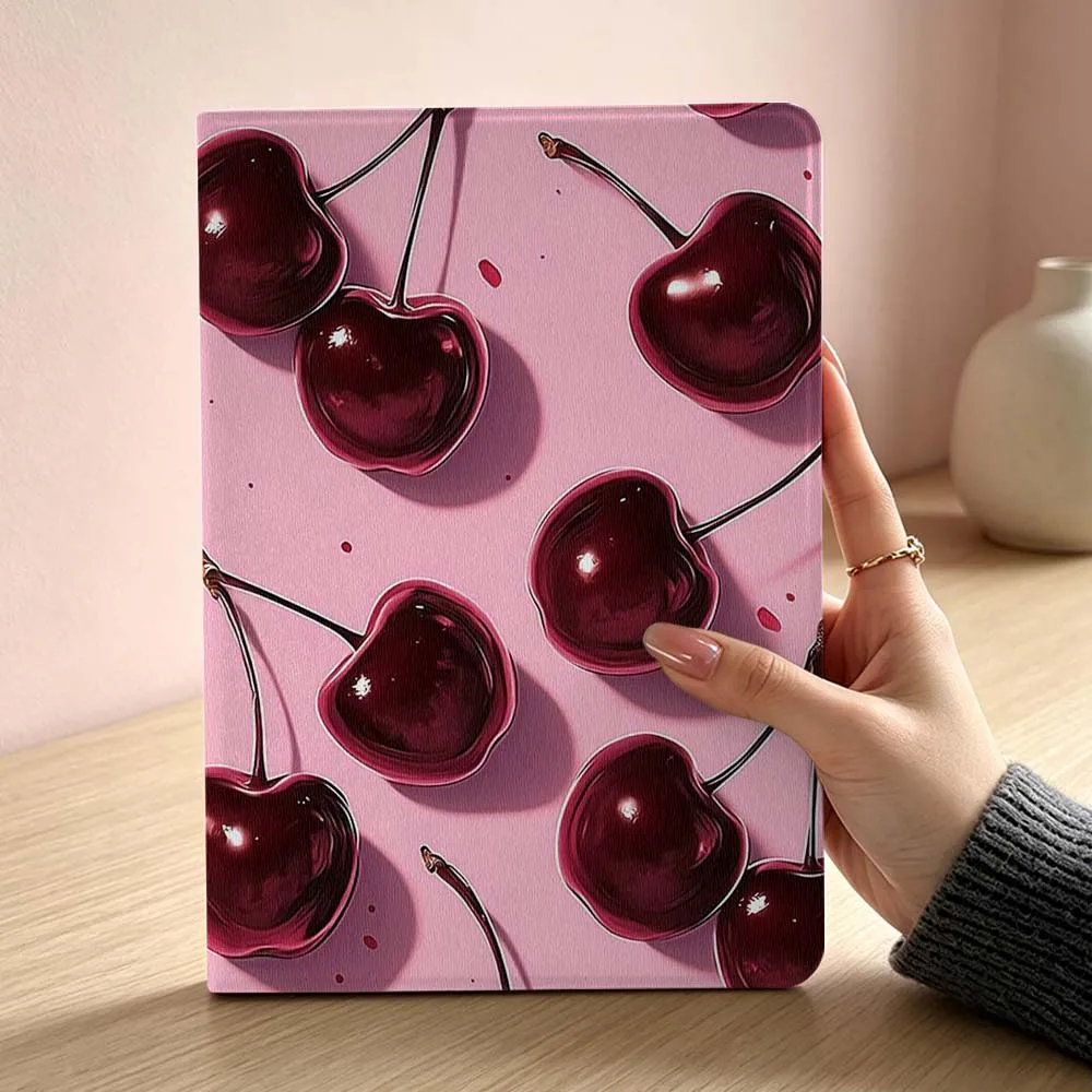 

Fresh Cherry Pink Pattern For Lenovo Xiaoxin Lenovo Tab Pad Pro Plus K11 P12 M10 Legion Y900 Y700 Inch Tablet Case Soft