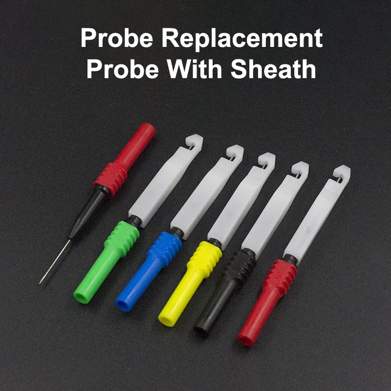 1/5Pcs Handheld Oscilloscope For Automotive Electrician Multimeter Probe Test Needle Back Pin Banana Plug Diagnostic Tester