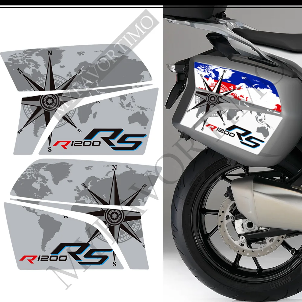 Motor untuk BMW R1200RS R 1200 RS R1200 decal bagasi kasus Panniers pelindung stiker Emblem