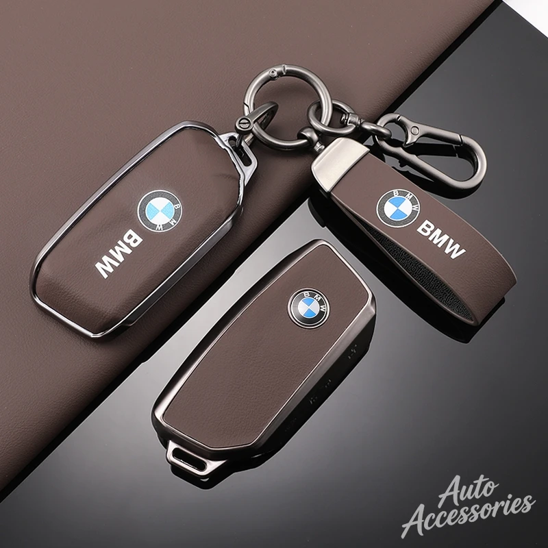 TPU Alloy Car Key Case Cover Protection Shell Keychain For BMW 2 4 5 7 Series IX XM X3 X4 X5 X6 X7 I5 I7 IX1 IX2 M5 XM X5M X6M view 3