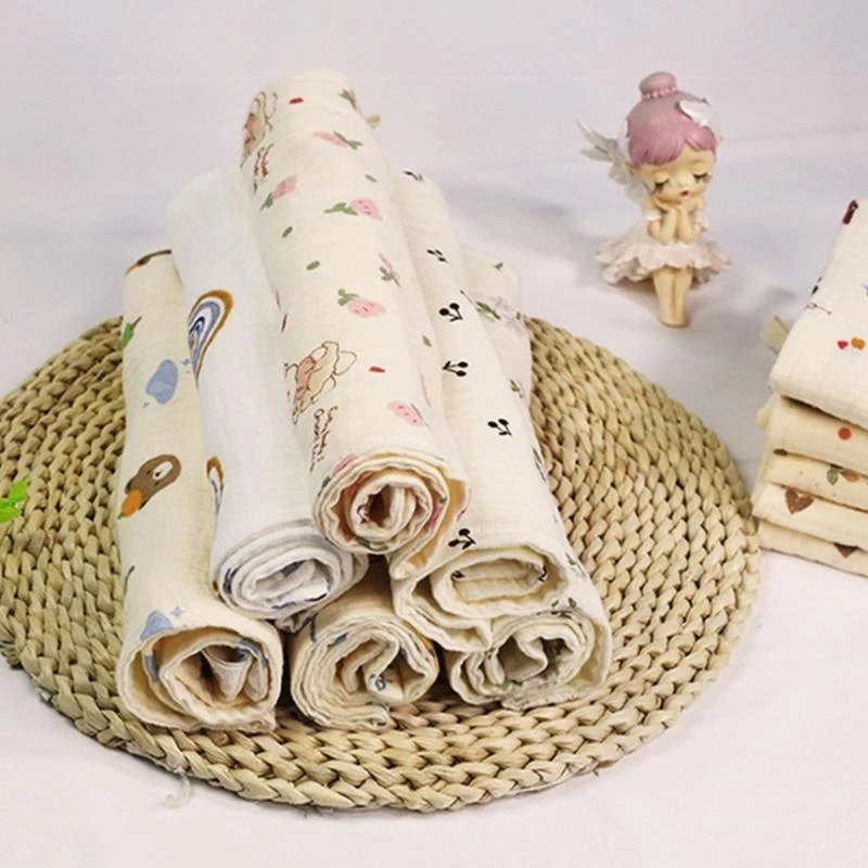 Cotton Face Towel Small Towels Soft & Absorbent Washcloth Multi-pattern Designs Face Towels for Washing & Drying Durable