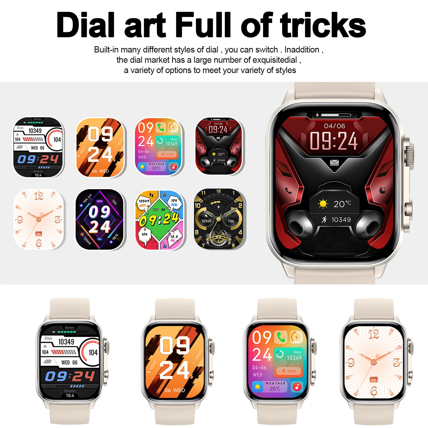 Smartwatch für Herren, AMOLED-HD-Bildschirm für Android iOS-Telefone, kabelloses Anrufen, Multi-Sport-Modus