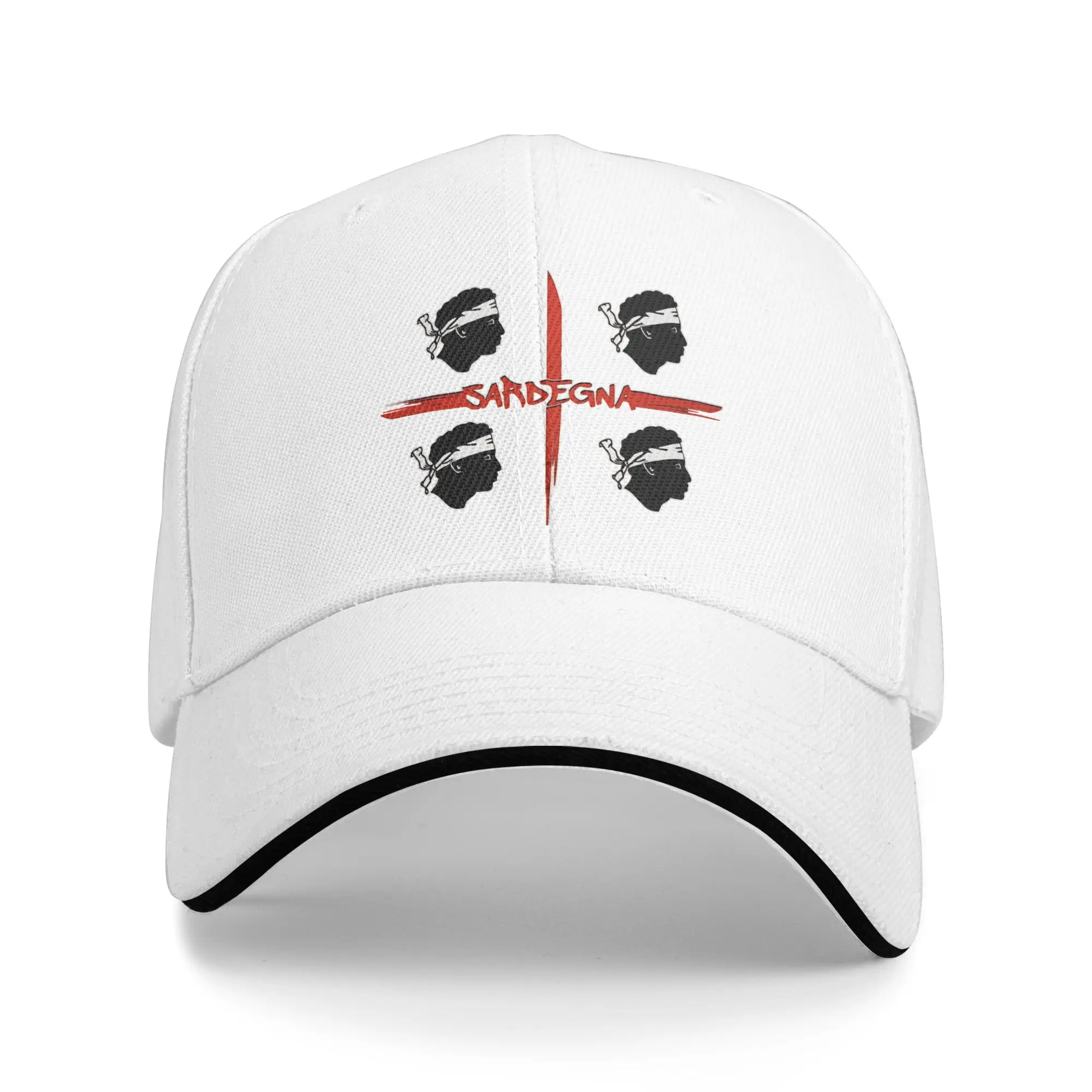 Gorras de béisbol con bandera de Sardenia, gorras tipo sandwich de moda para hombre y mujer, gorra ajustable tipo Dad Hat, regalo de viaje