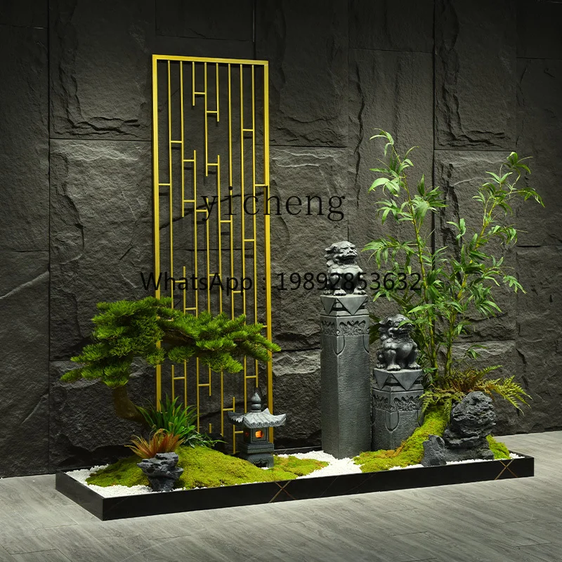 AA aisle simulation landscape villa lighting well tea room club restaurant zen landscaping living room decoration
