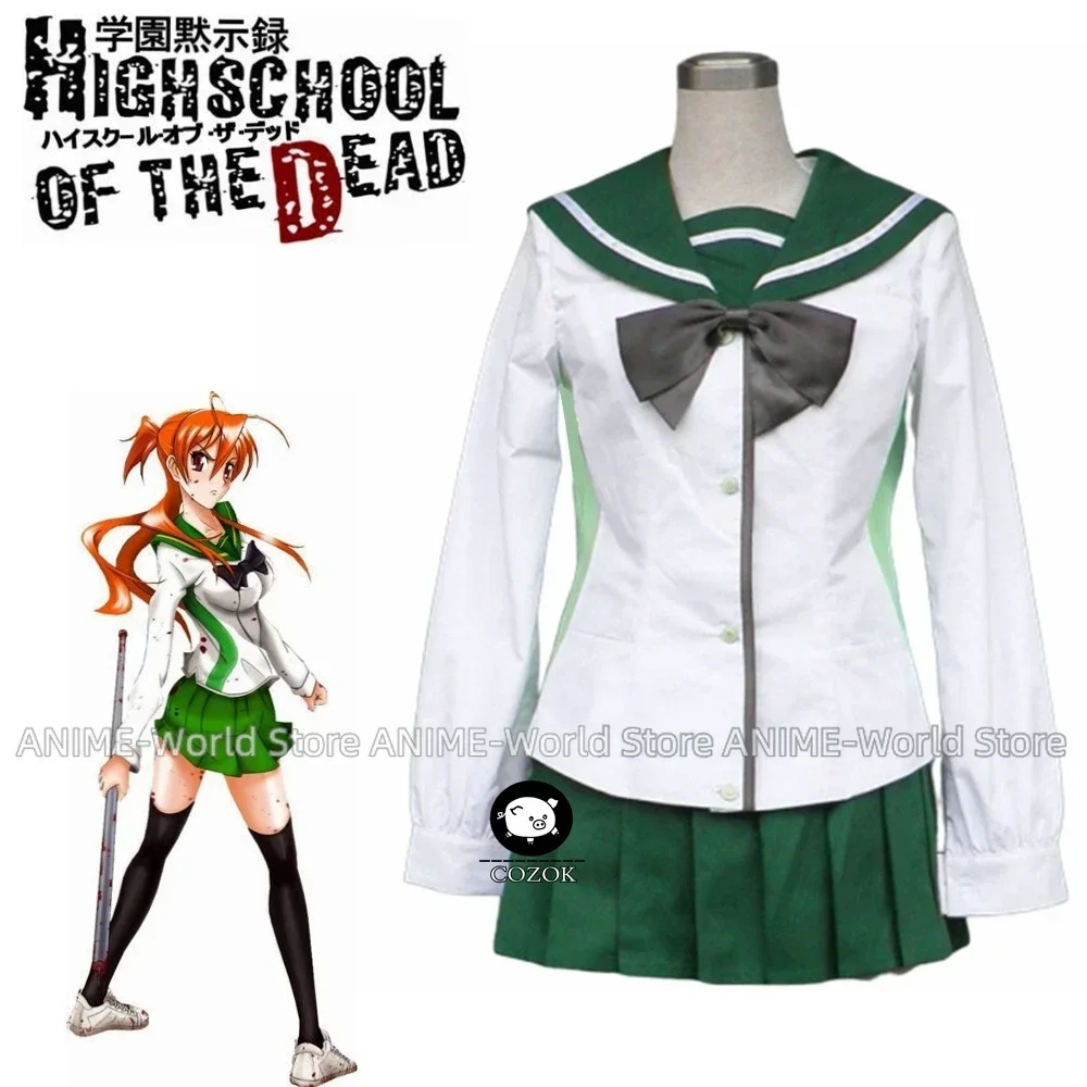 anime-highschool-of-the-dead-miyamoto-rei-women-school-uniform-short-skirt-halloween-cosplay-costume-customize
