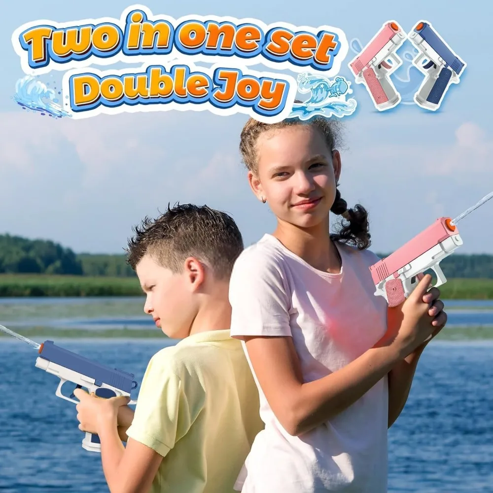 عبوة من مسدسات المياه اليدوية الصغيرة الرائعة - ألعاب مسدس الماء سوبر سكويرت للأطفال والكبار، لعب حمام السباحة على الشاطئ في الصيف في الهواء الطلق، بدون بطارية #5