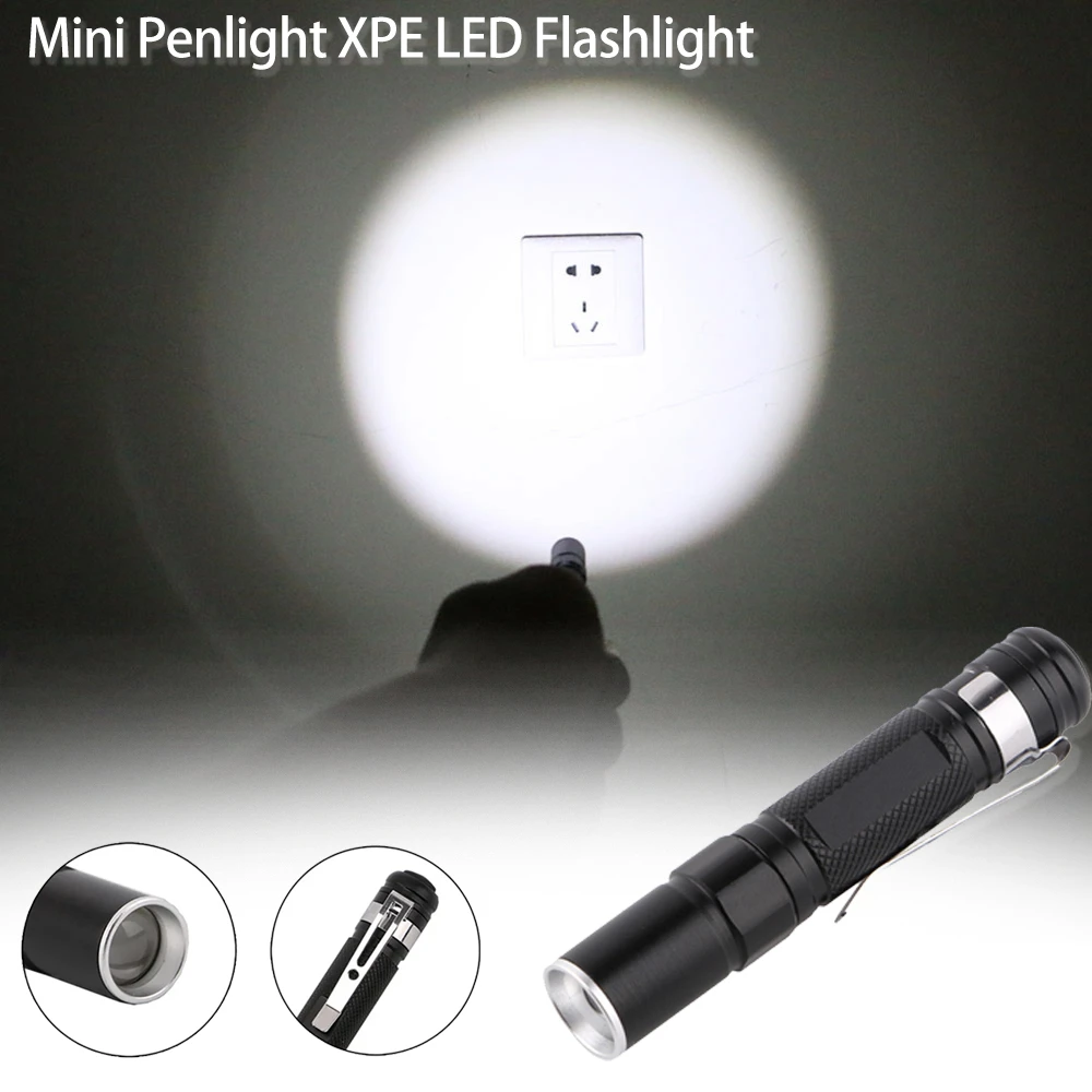 Mini LED Flashlight Emergency Light Ultra Bright Torch Small Torch Tactical Flashlights Pocket Flashlight Pen Light AAA