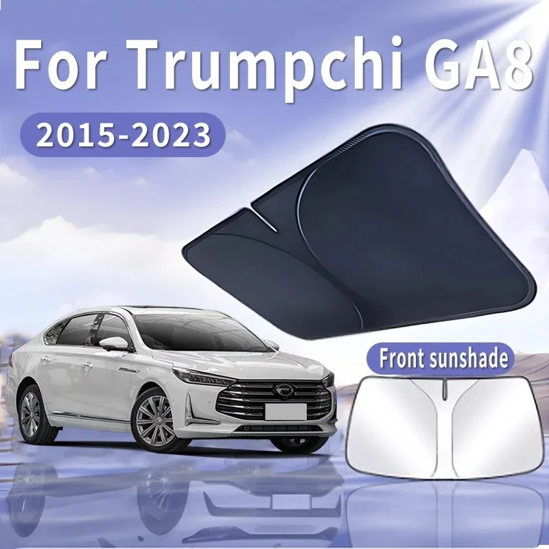

For Trumpchi GA8 2015~2023 2016 Foldable Car Sun Visor Front Windshield Sunshade Heat Insulation Summer Cooling Auto Accessories