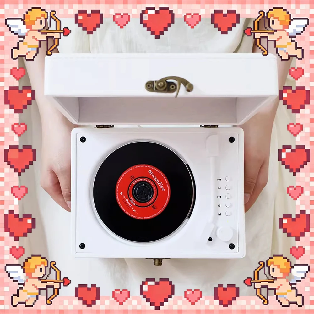 

Beetle CD Player Multifunctional Portable Stereo Cd Player CD Playback/Bluetooth Playback /USB Playback TYPE-C Power Socket