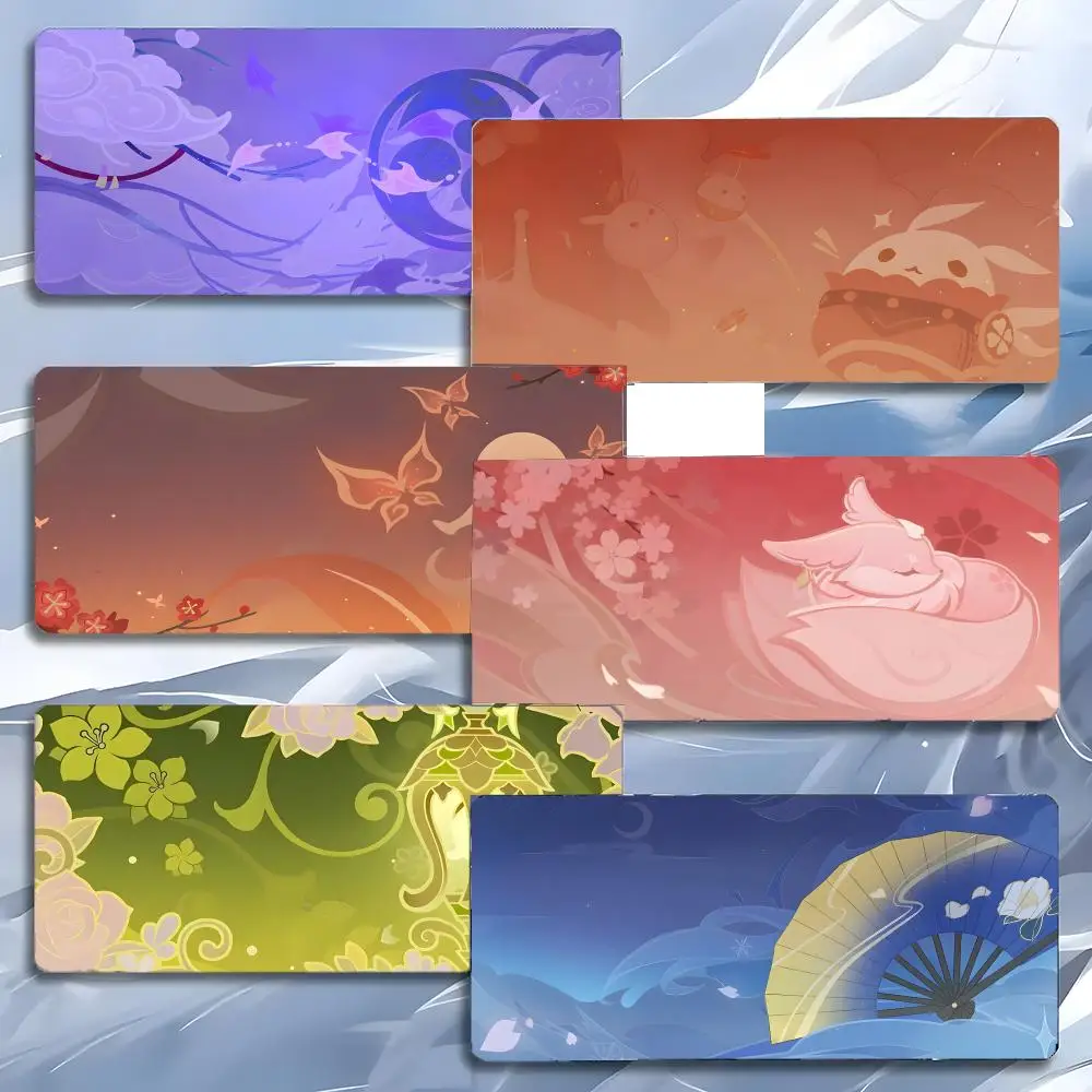 

art symbolic G-Genshin Impact Emblems Mouse Pad Mousepad Large Gaming LockEdge Thickened PC Table Desk Mat
