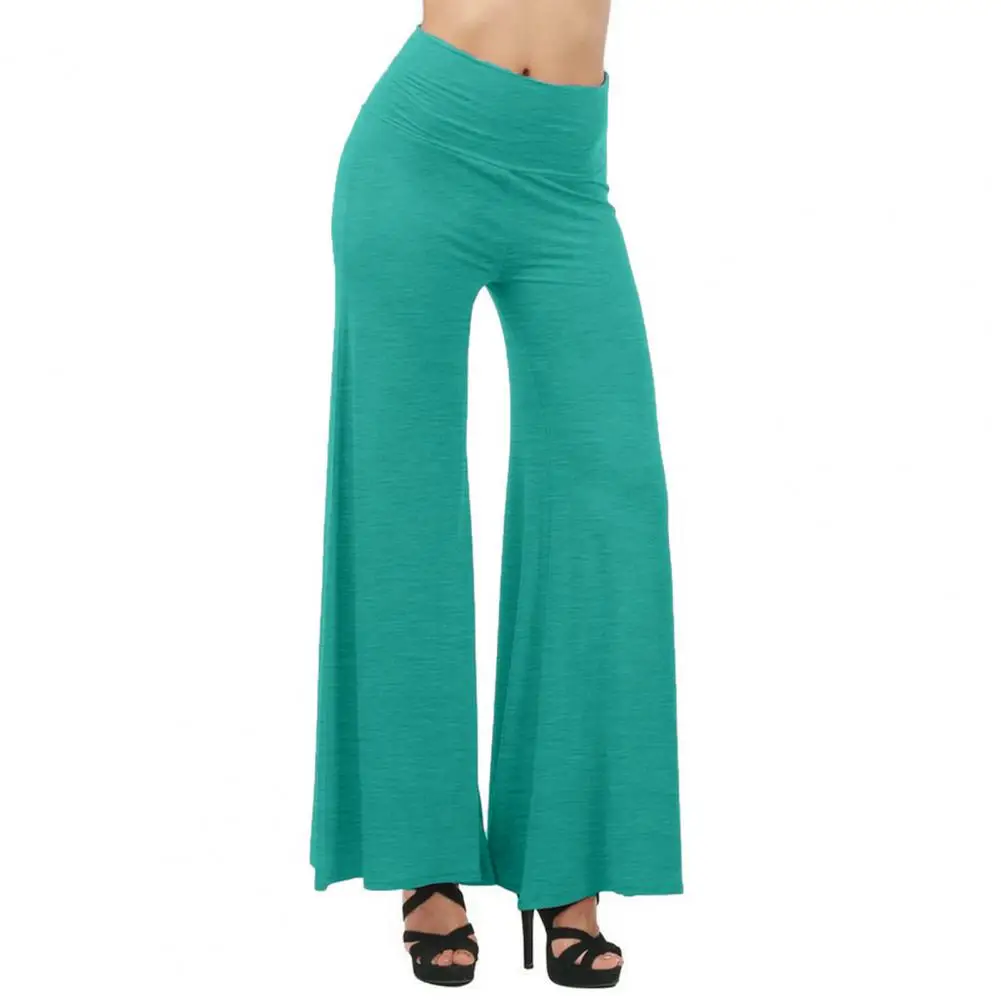 Ladies Elegant Fashion Straight Wide Leg Pants Sexy Elastic Comfortable High Waist Casual Trousers Korean Fashion брюки женские