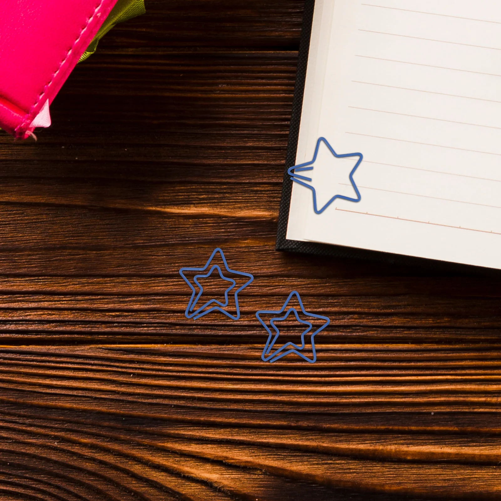 120 قطعة دبابيس ورق على شكل نجمة معدنية صغيرة الجدة مخطط الزخرفية كليب لمكتب المدرسة الزفاف مذكرة ملاحظات القرطاسية #2