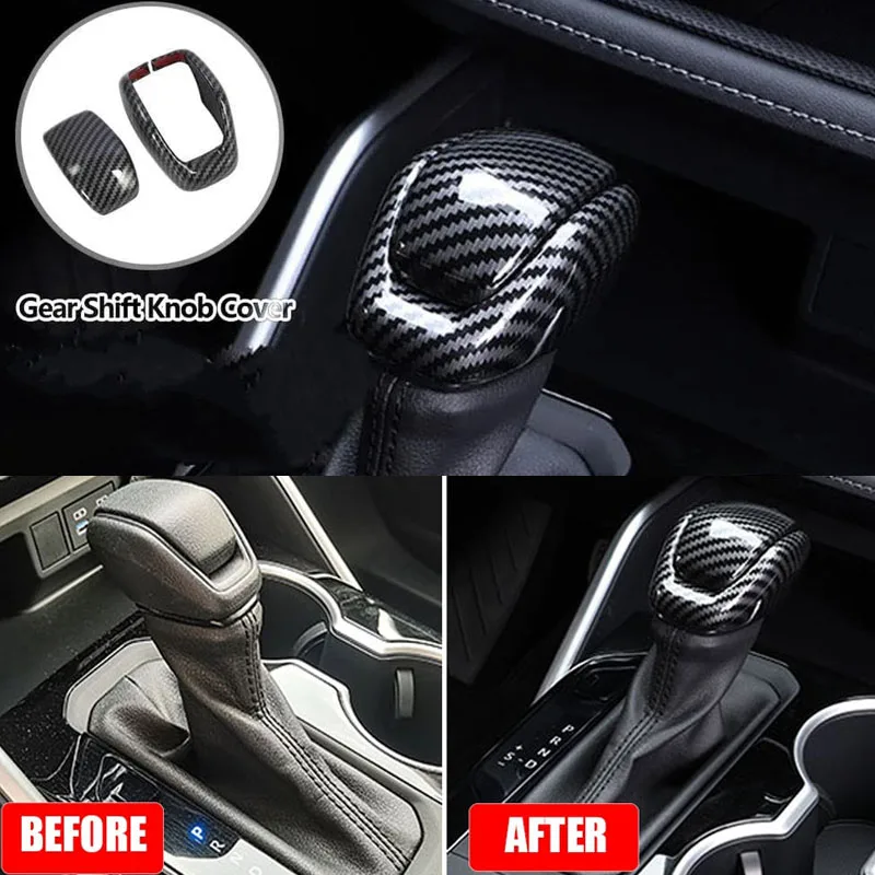 

Shift Knob Cover Handle Suitable For Toyota RAV4 2019-2023 Models, Car Shift Knob Cover Internal Protection, Shift Decoration.