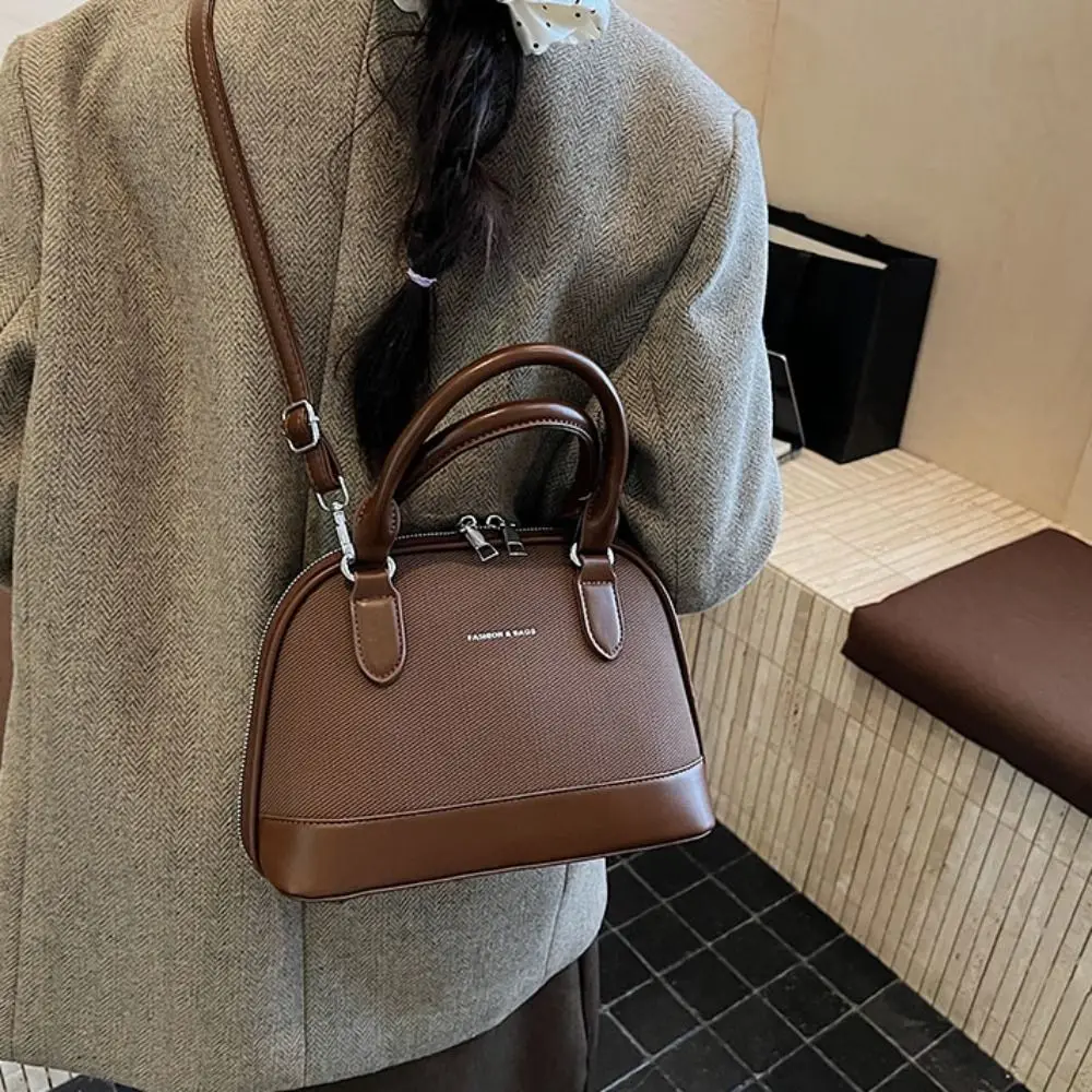 

PU Leather Women Shoulder Bag Portable Large Capacity Mini Shell Travel Bag Ins Style Handbag Ladies Crossbody Bag Student