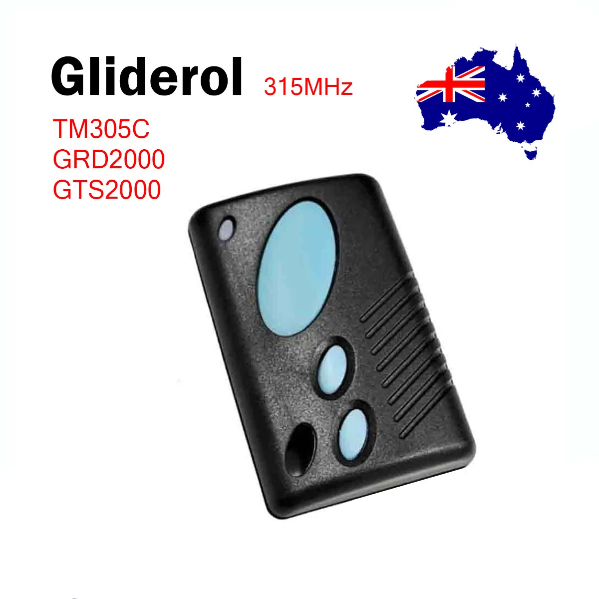 

Gliderol Garage Remote Control TM305C GRD2000 GTS2000 Garage Door Opener 315MHz Rolling Code