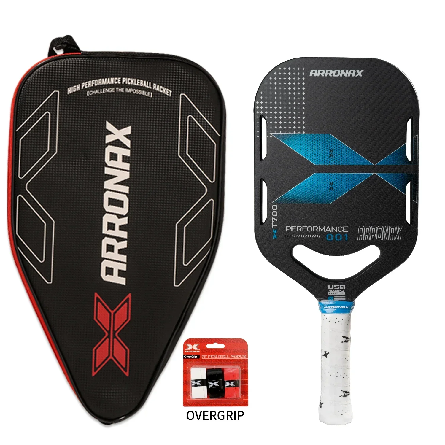 

ARRONAX Thermoformed Pickleball Paddle Carbon Fiber USAPA Approved Pickleball Set Sports Outdoor Tennis Racket Cricket Ball