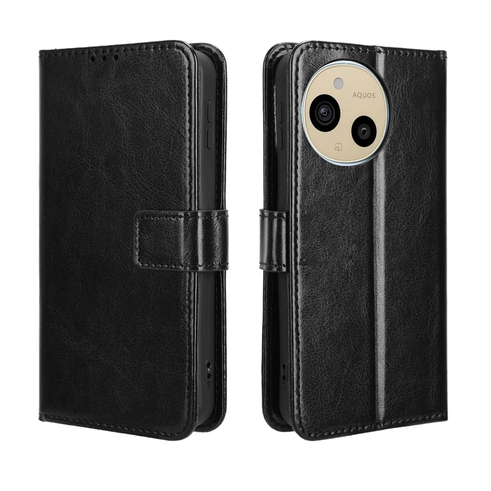 حافظة محفظة جلدية فاخرة قابلة للطي للهاتف الحاد ، حافظة قلاب بحبل ، للهاتف المحمول ، 9 plus ، sense9