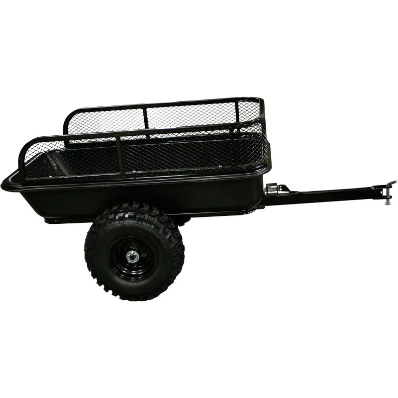 Impact Implements 1500lb Poly Tub Utility Cart Cargo Trailer. Tilt Bed & Foot-Release Dump for ATV's, UTV's