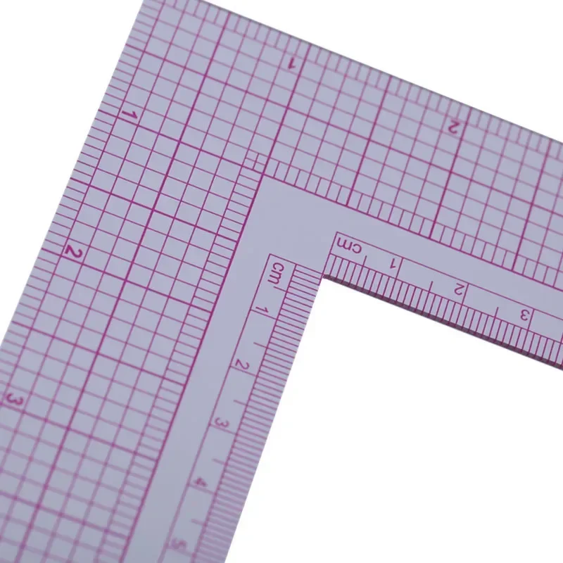 Garment Cutting Plastic Quilting Ruler For Sewing Accessories Patchwork Tools Tailor Craft Scale Rule Drawing Supplies L Shape