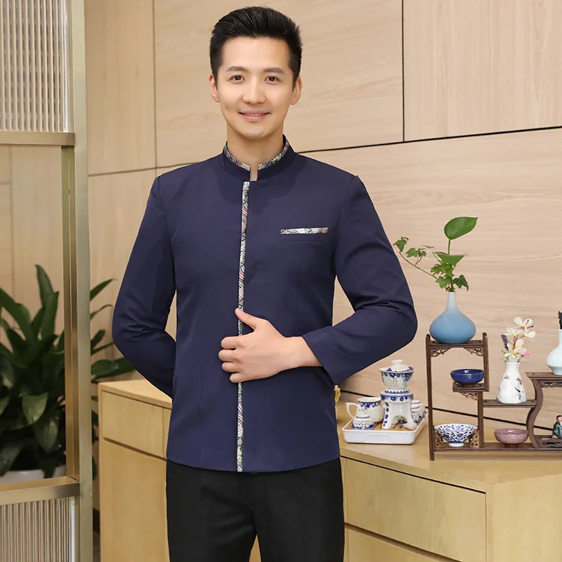 Hotel Waiter Workwear Long Sleeve Autumn and Winter Clothes Women's Fast Food Restaurant Coffee Western Restaurant Hot Pot Cater