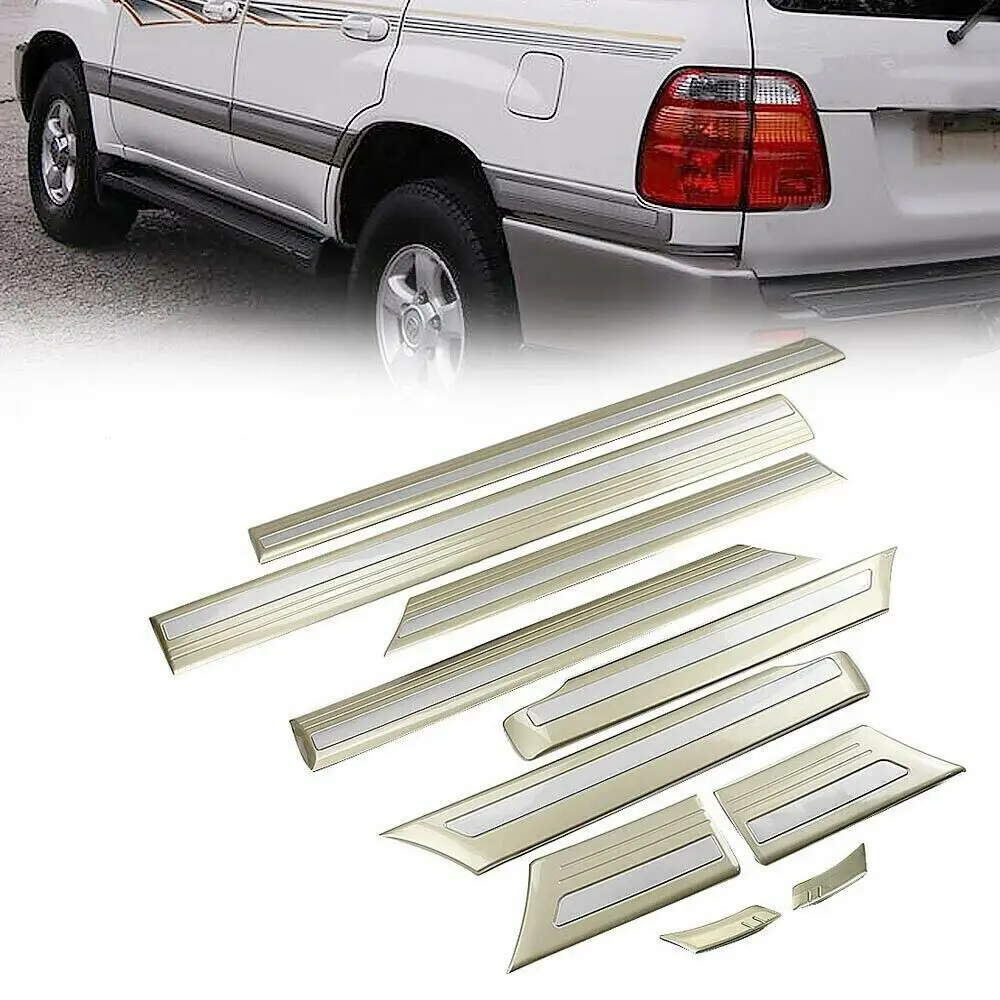 Gold Door Styling Side Molding Fender Flare For Toyota Land Cruiser 100  LC100 FJ100 Accessories  1998 - 2007