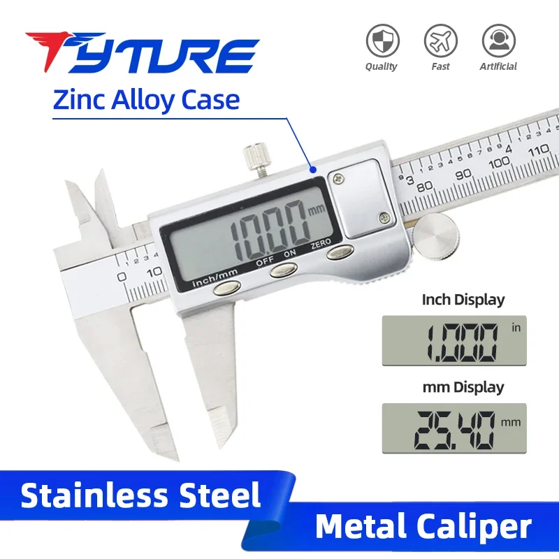 Metal Caliper Digital Pachometer Professional Vernier Caliber Measuring Tool Woodworking Thickness Gauge Depth Electronic Ruler