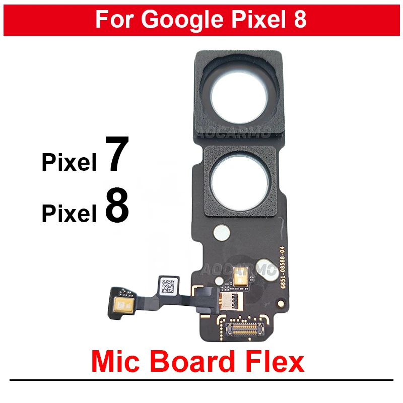 Top Noise Reduction Microphone Connection Mic Flash Small Board Replacement Part For Google Pixel 8 7 8Pro