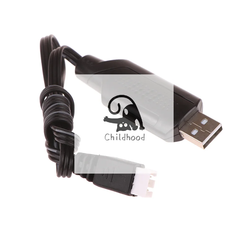 USB Power Charger Cable 7.4V 2S Lipo Battery Adapter for RC Cars, Drones, Boats with XH-3P Connectors