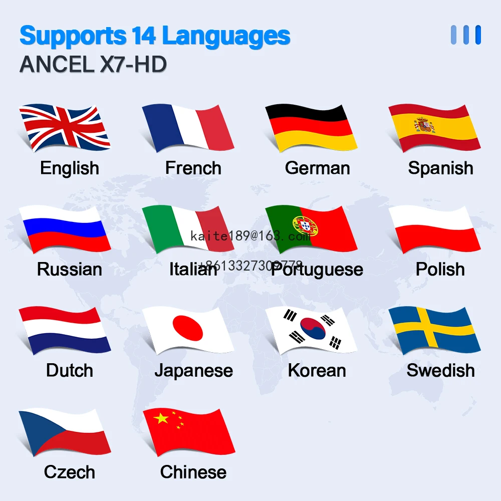 Diagnosewerkzeuge, Heavy Duty Truck X7 HD-Autoscanner, vollständiger Systemcode-Reset, Auto-Diagnose-LKW-Scanner