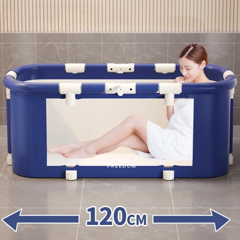 Aluminum Alloy Bracket Bathtub, Large Shower Barrel, Thicken Portable Spa Tub, Foldable Bath Bucket, Durable Design