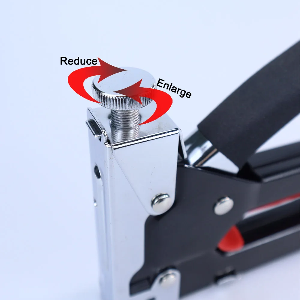 4-in-1 manuelles Nagelpistolen-Werkzeug, robust und 600/800/4000 Heftklammern für Heimwerker, Heimdekoration, Camping, industrieller Einsatz – Detail 4