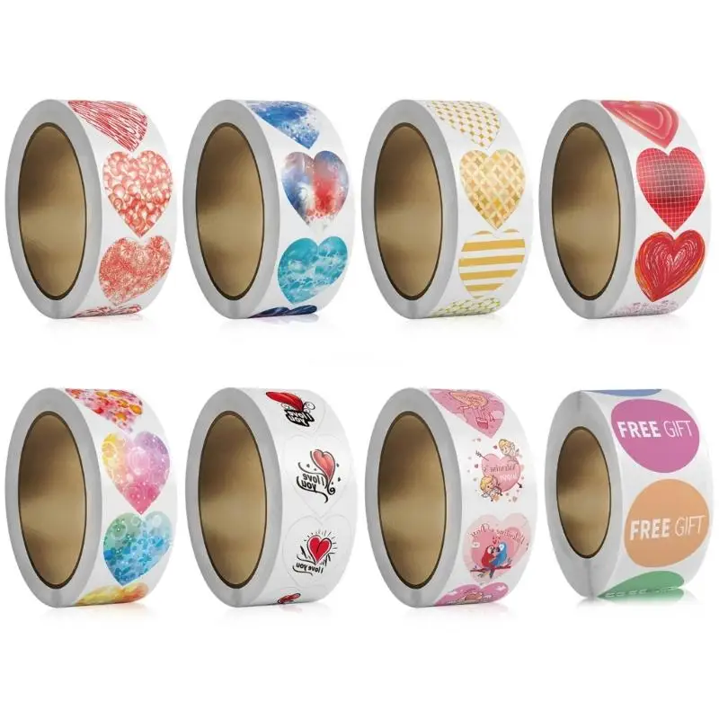 Heart Sticker Self-Adhesive 2.5cm Easy to Use for Couples Students and Craft Enthusiasts Decorating Scrapbooking Dropship