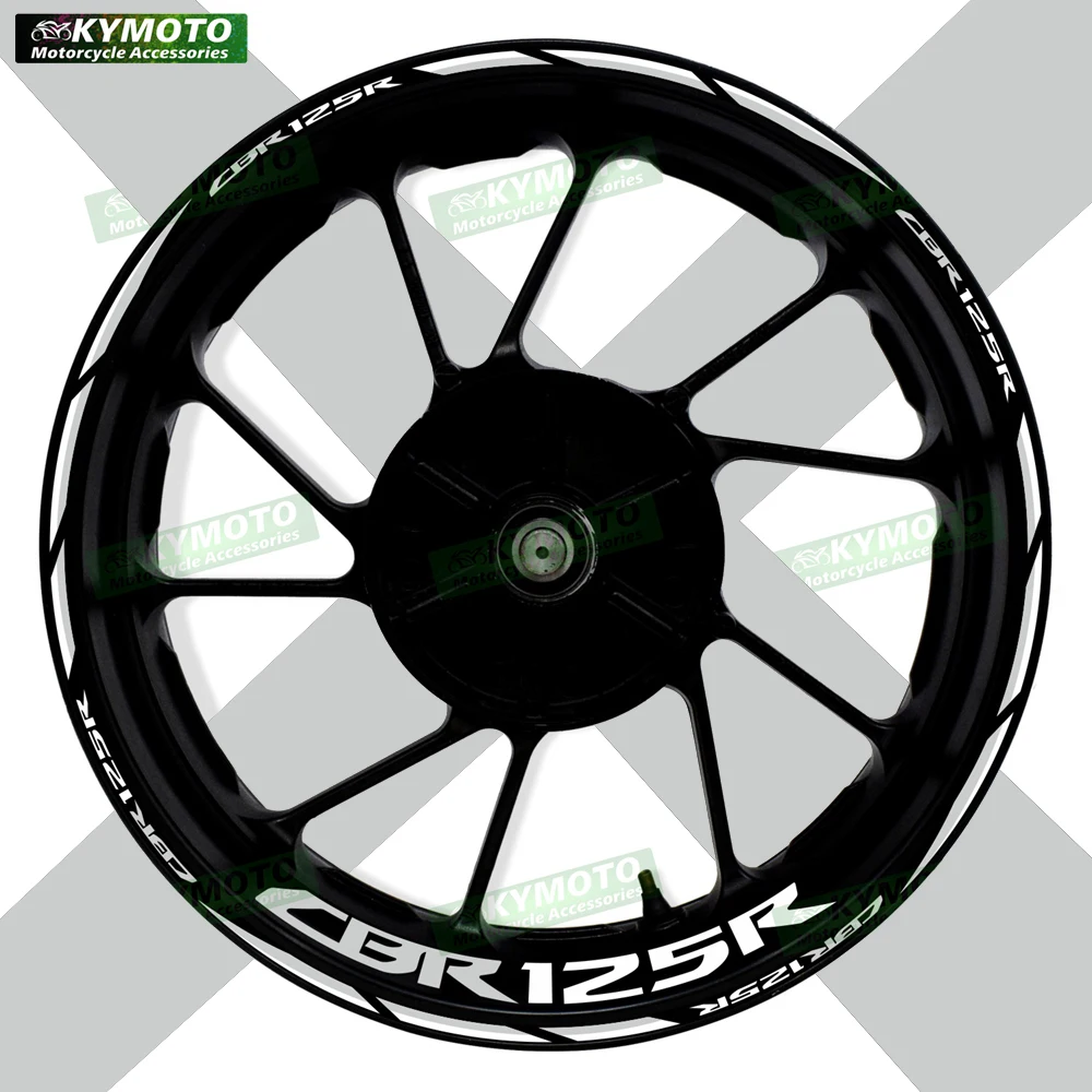 

Для Honda CBR125R CBR 125R аксессуары для мотоциклов 17-дюймовые наклейки на передние и задние колеса обтекатель светоотражающие наклейки украшения