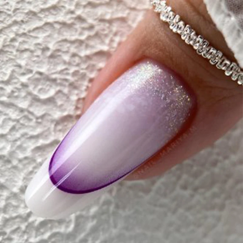 Gradient Color Line Design French Nail Art Stickers Self-adhesive Ail Tips Guides For Diy Decoration Stencil Tools 9pcs/set