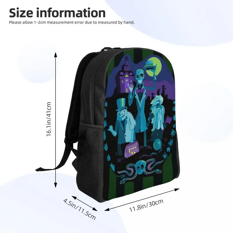 Zaino da viaggio personalizzato Haunted Mansion Donna Uomo Scuola Computer Bookbag Borse per studenti universitari